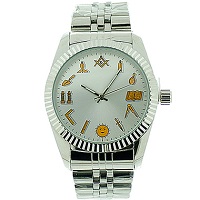 Masonic Symbols Working Tools Watch Masonic Symbols Working Tools Watch