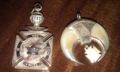 Knights Templar and Shriner Pendants