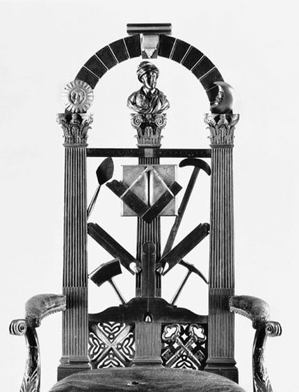 Back of Masonic Chair Back of Masonic Chair