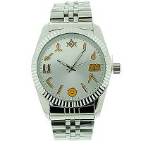 Masonic Symbols Working Tools Watch Masonic Symbols Working Tools Watch